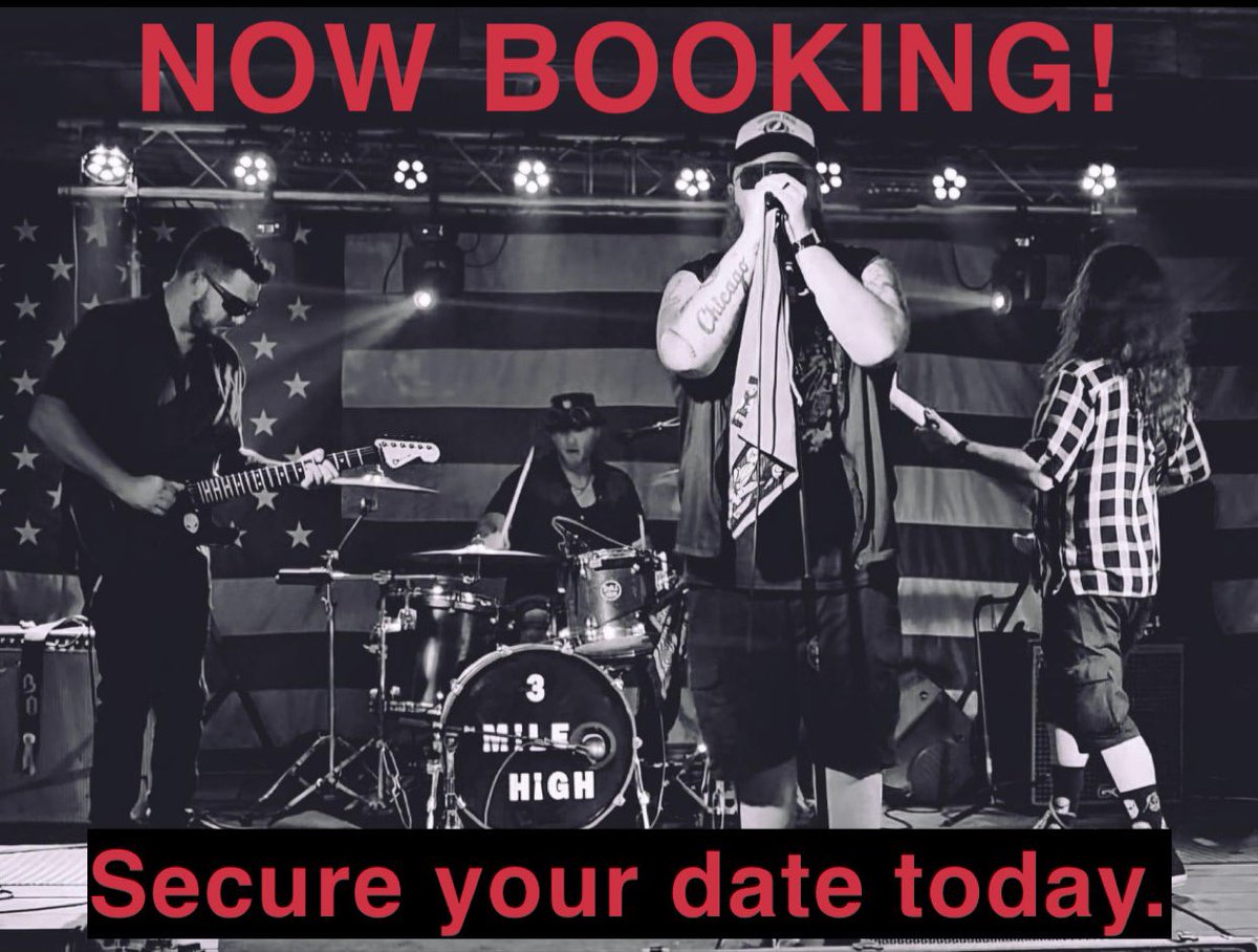 3MileHigh3MH's tweet photo. ‼️We are now booking for 2025‼️

🚨Fans, we need your help! 🚨🤘🏼 

Please tag the venues where you would like to see us perform in the comments below. 👇🏼
Let's make 2025 an amazing year, together! 🎶🎸🎙️🥁🎸🎶 https://t.co/2fYysENx9Z