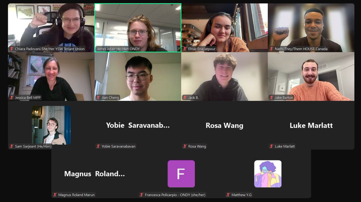 Throwback to our meeting with <a href="/JessicaBellTO/">Jessica Bell</a> <a href="/YSWtenants/">YSW Tenant Union</a> and <a href="/HOUSECanada_/">HOUSE Canada</a> 

It was a great event with lots of important discussion, thanks to everyone who showed up!