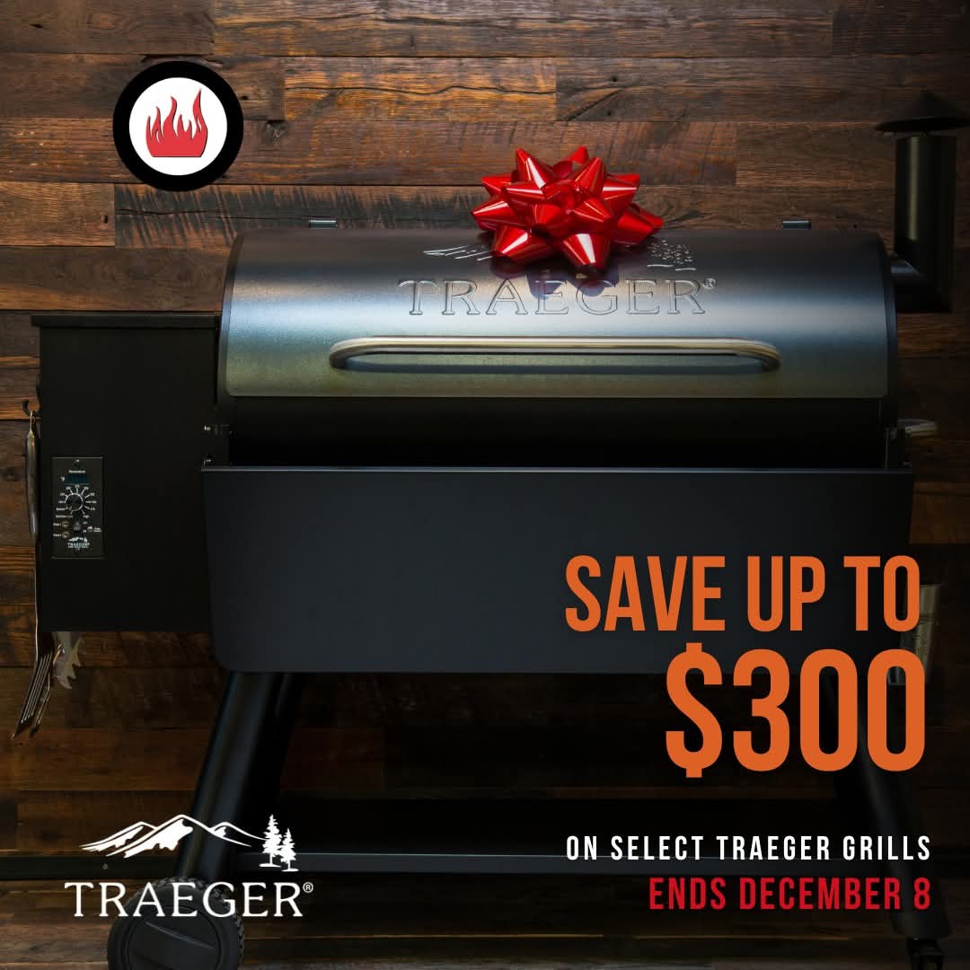 BarbecueCountry's tweet photo. Traeger lover on your gift list? Now is the time to save! But you better hurry. Sale ends December 8th! #edmonton https://t.co/0DzRA2Ay9C