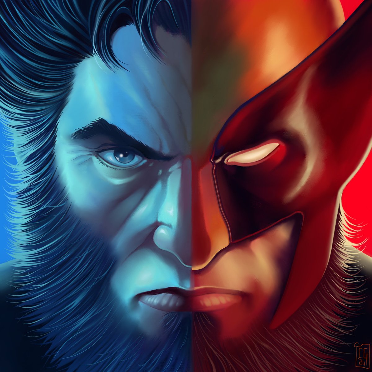 🇬🇧
"My very first attempt at digital oil painting! A completely different approach from what I’m used to—curious to know what it conveys."

#illustration #marvelcomics #xmen #DigitalPainting