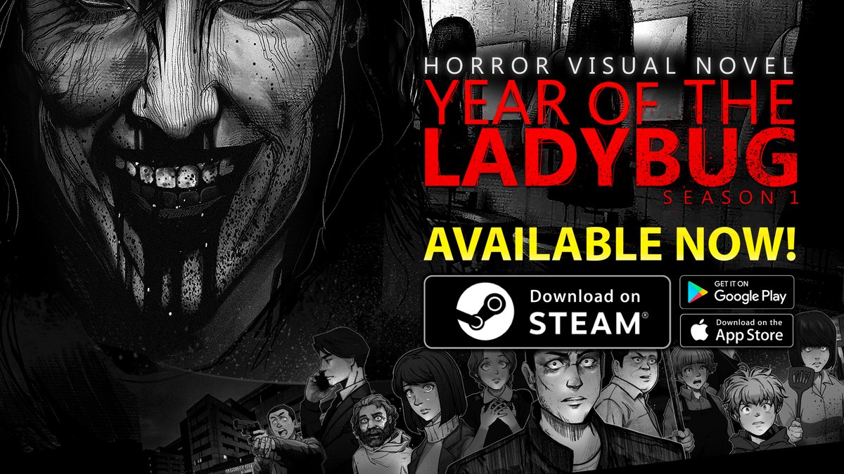 The scariest horror visual novel of 2024, Year of the Ladybug: Season 1 is now on Steam! store.steampowered.com/app/3325130/Ye…
2024年最恐のホラービジュアルノベル「てんとう虫の年」： シーズン1がSteamに登場！
무당벌레의 해 유니버스의 시작이 되는 첫 게임을 놓치지 마세요! 공포게임, 이어 오브 더