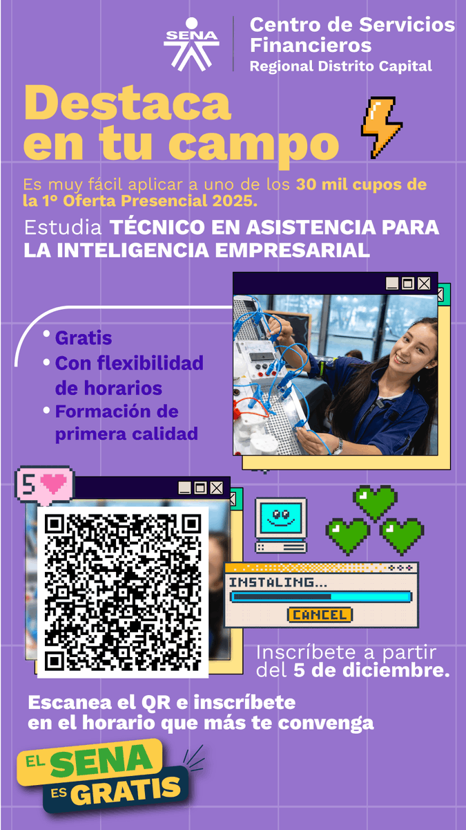 easoto09's tweet photo. 🚨No esperes más y estudia en el SENA, formación gratuita y de calidad en diversas áreas. #CSF #SENAEsGratis #TuFuturoSena https://t.co/mM0VKZUYI7