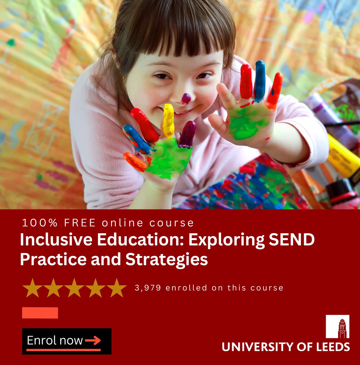 🌟Transform your approach to #SEND education with this completely FREE online course from <a href="/UniversityLeeds/">University of Leeds</a>.
✅ 4 weeks | 1 hr/week
✅ Practical strategies for inclusion
✅ Insights on autism, dyslexia &amp; more
Join 3,900+ learners today🎓bit.ly/3OGqkhq
#InclusiveEducation