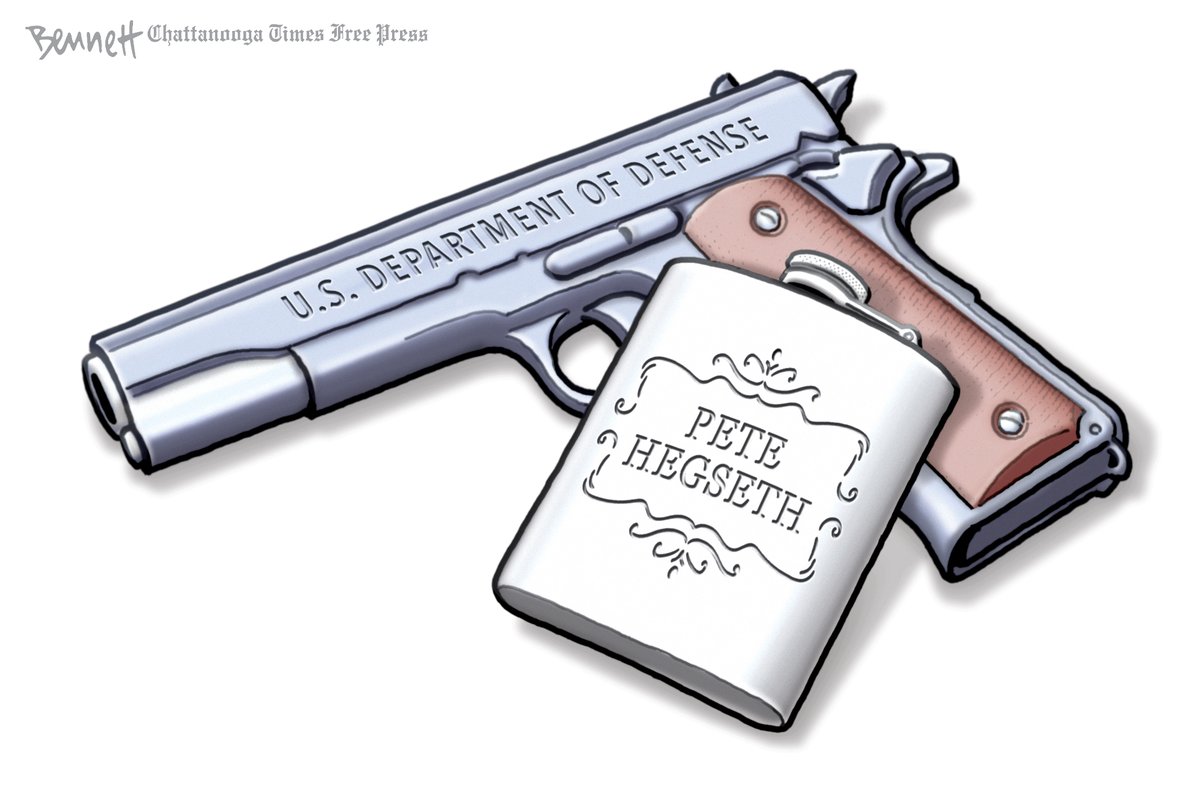 BennettCartoons's tweet image. 12/6/2024- Pete Hegseth #TrumpNominee #secretaryofdefense #PeteHegseth #MaybeNot timesfreepress.com/news/2024/dec/…