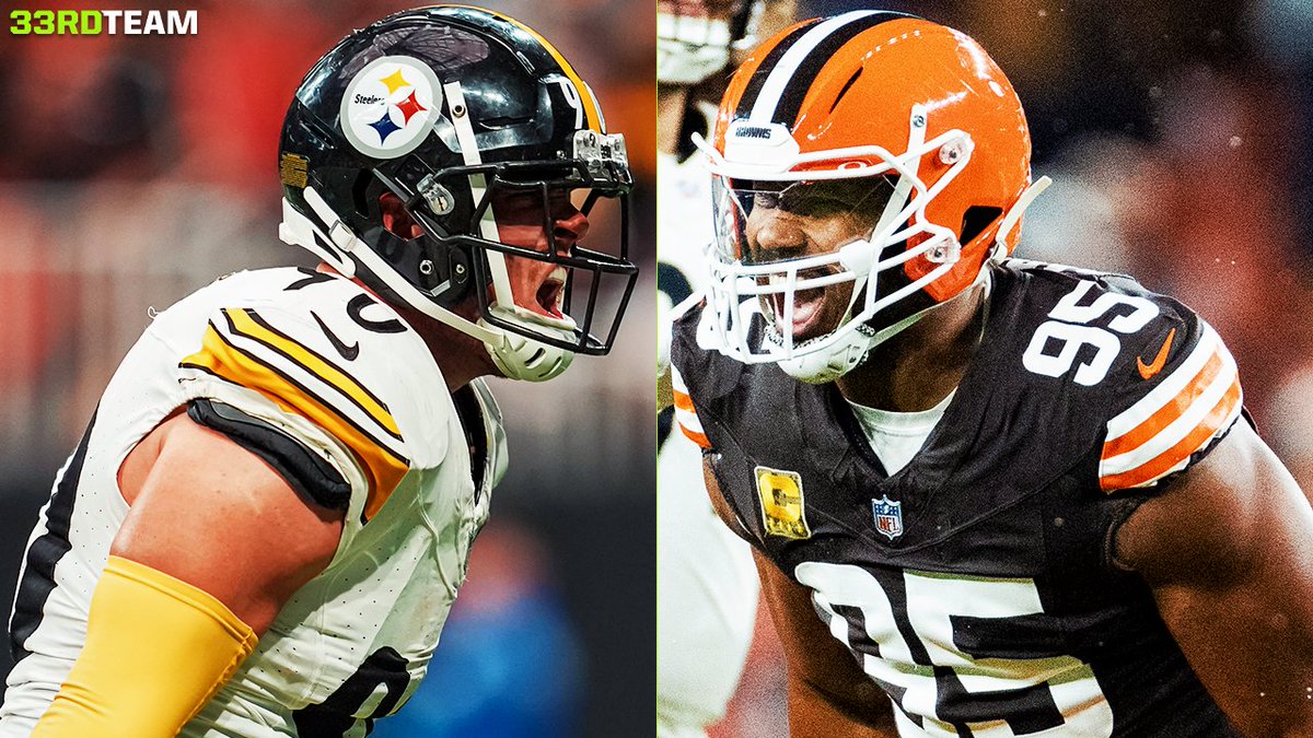 T.J. Watt leads Myles Garrett in every major category since they both came into the league in 2017 ⤵️

Watt's Stats ⛓️

Sacks: 106
QB Hits: 221
Tackles: 444
TFL: 123
FF: 32
FR: 12
INT: 7
Passes Defended: 48

Garrett's Stats 🐶

Sacks: 98.5
QB Hits: 191
Tackles: 337
TFL: 108
FF: