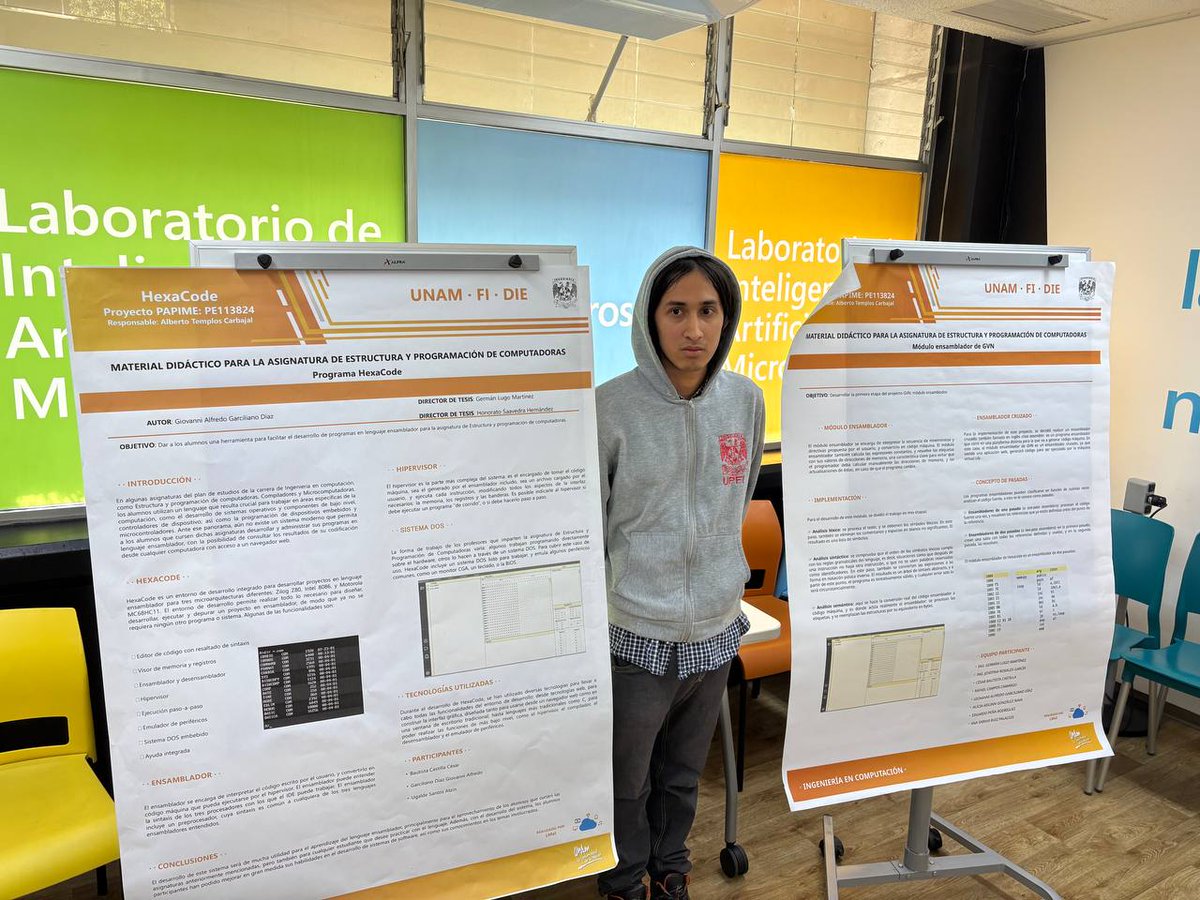 MultimediaUNAM's tweet photo. 💻🖱️ El día de hoy presentamos a la academia de Estructura y #Programación de #Computadoras el avance de la primera etapa del proyecto #PAPIME "PE113824 - #Ensamblador y desensamblador para el #microprocesador Zilog Z80"
@die_fi_unam @FIUNAM_MX #DIE #FI https://t.co/4oJhAyqC6L