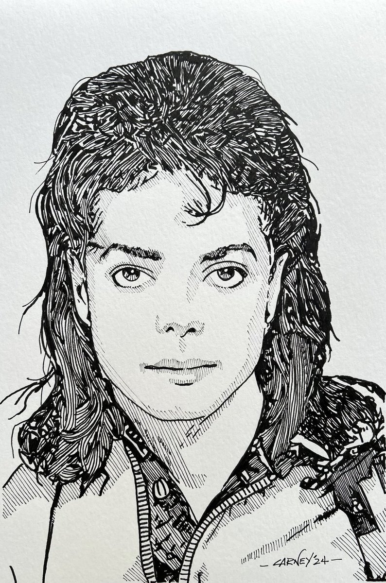 Carney_ART's tweet photo. Drawing Michael rewires me to see the world differently, to love it more intimately and to cherish his music.
#MichaelJackson #Art #KingOfPop #CarneyArt #KingofPopMichaelJackson #GlovedOne #Love #Music
#ThereIsOnlyOne #MJFam
#artoftheday #Quote #Moonwalker #Rewires https://t.co/Jn78LnoszT
