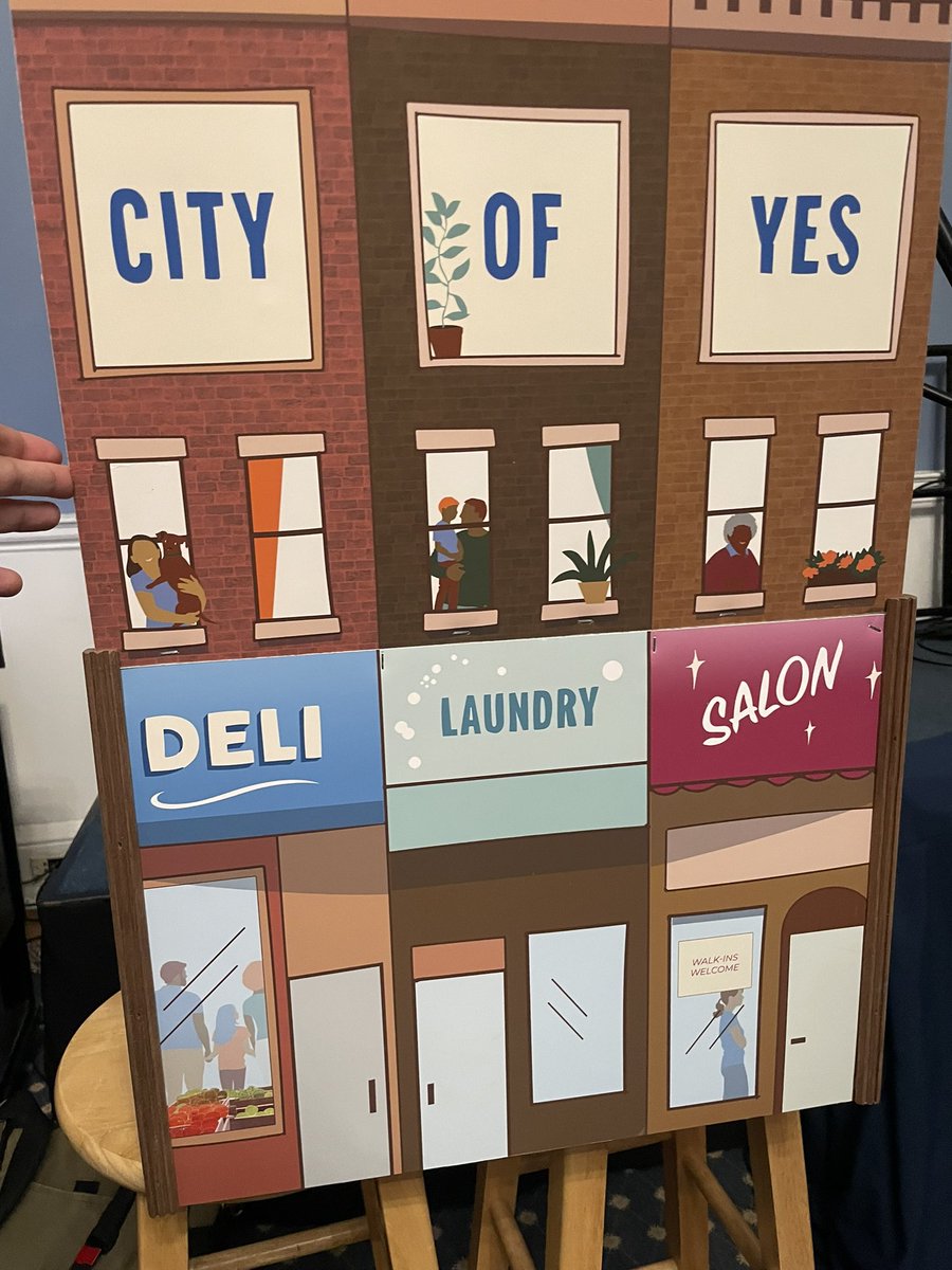 RachelFee4NY's tweet photo. @EmpireStateBldg today New York City said #YestoHousing. Not to buildings as tall as you but just a little bit more in every neighborhood. Over shops, near subways, on church parking lots… it will all add up to make a difference. #CityofYes https://t.co/85IEsoZbio