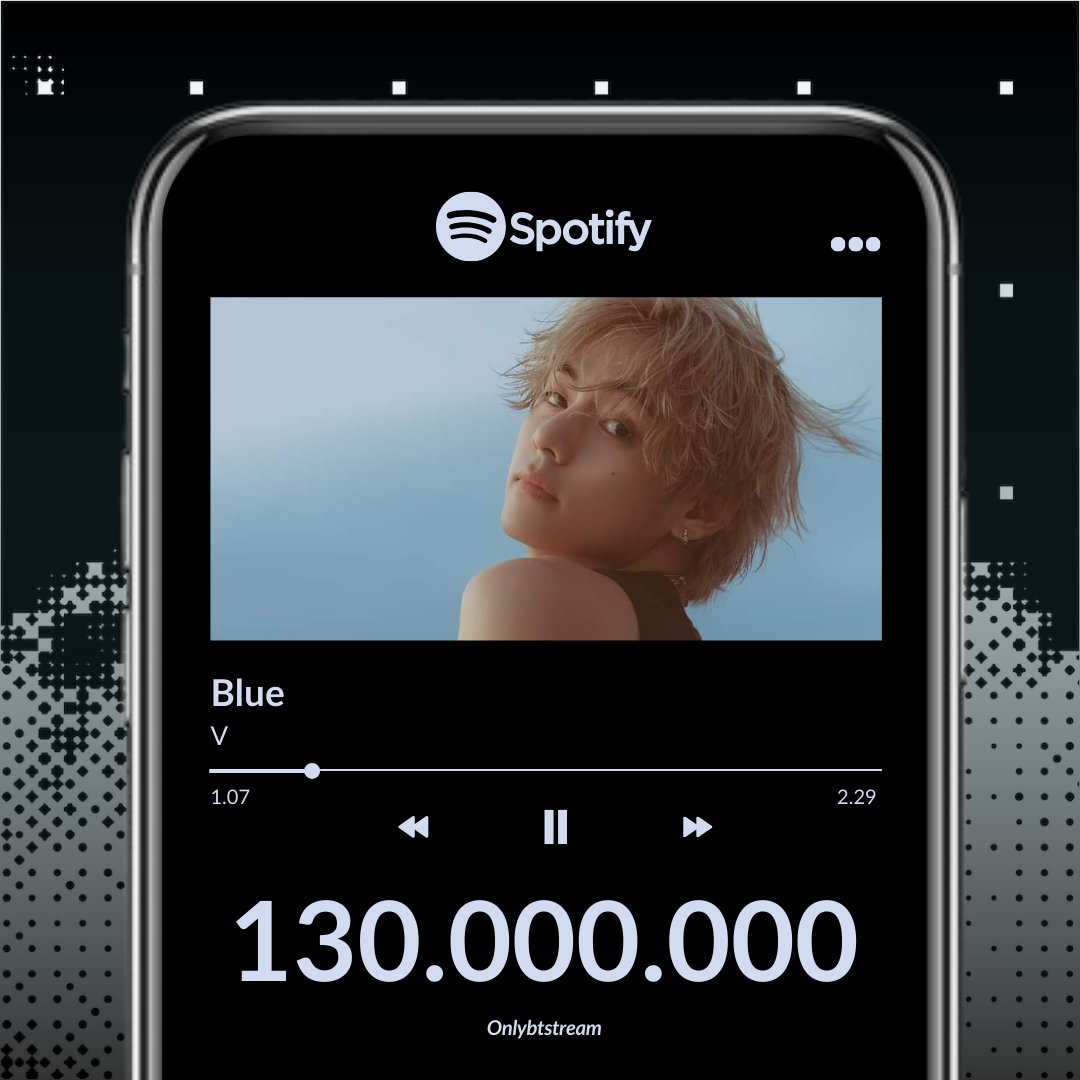 OnlyBTStream's tweet photo. "Blue" de #V ha superado 130 millones de streams en Spotify. 

🔗:https://t.co/h1vcYQR5vG

#Blue_V #V_Layover https://t.co/QuknNpQZXC