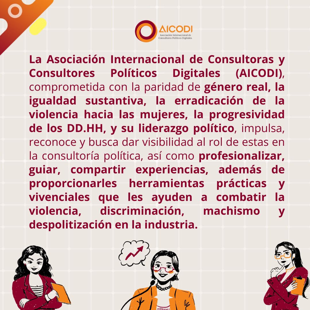 AicodiOficial's tweet photo. 📣𝘾𝙤𝙣𝙫𝙤𝙘𝙖𝙩𝙤𝙧𝙞𝙖 𝘼𝙗𝙞𝙚𝙧𝙩𝙖 𝙥𝙖𝙧𝙖 𝙉𝙪𝙚𝙨𝙩𝙧𝙤 𝙋𝙧𝙤𝙜𝙧𝙖𝙢𝙖 𝙙𝙚 𝙈𝙚𝙣𝙩𝙤𝙧í𝙖𝙨
Aquí les compartimos las bases para ser parte de esta emocionante experiencia. ⤵️
#AICODI #MujeresEnPolítica #SomosAicodi #Compol #CompolDigital https://t.co/m5AdprmoiI