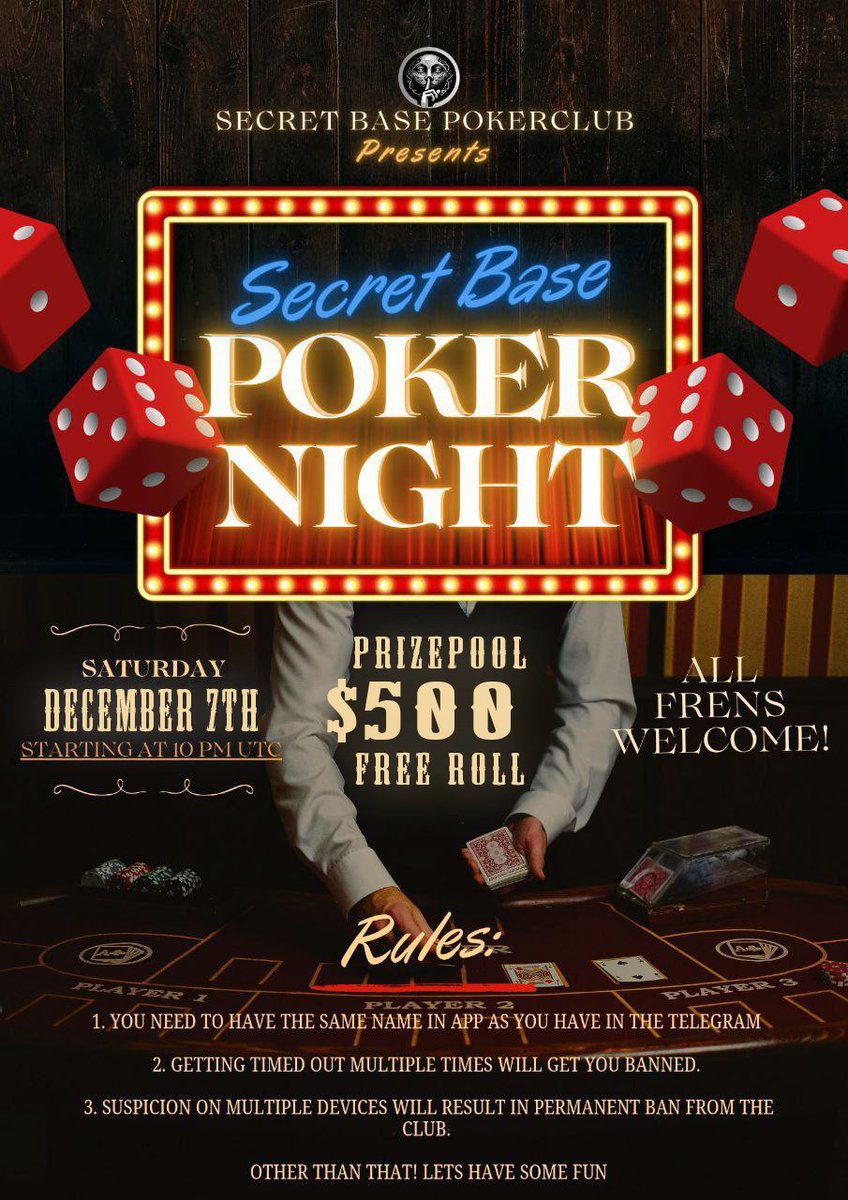 Secret Base Pokerclub tweet media