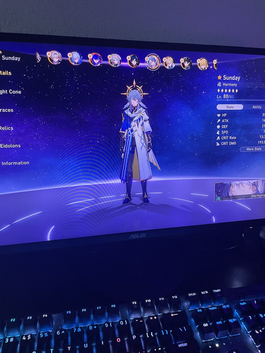 bonesthecryptic's tweet photo. I got Sunday on day 1 and his light cone all within 50 pulls!
#HonkaiStarRail #sundayhonkaistarrail #SundayHSR https://t.co/cW2k7F1PgN