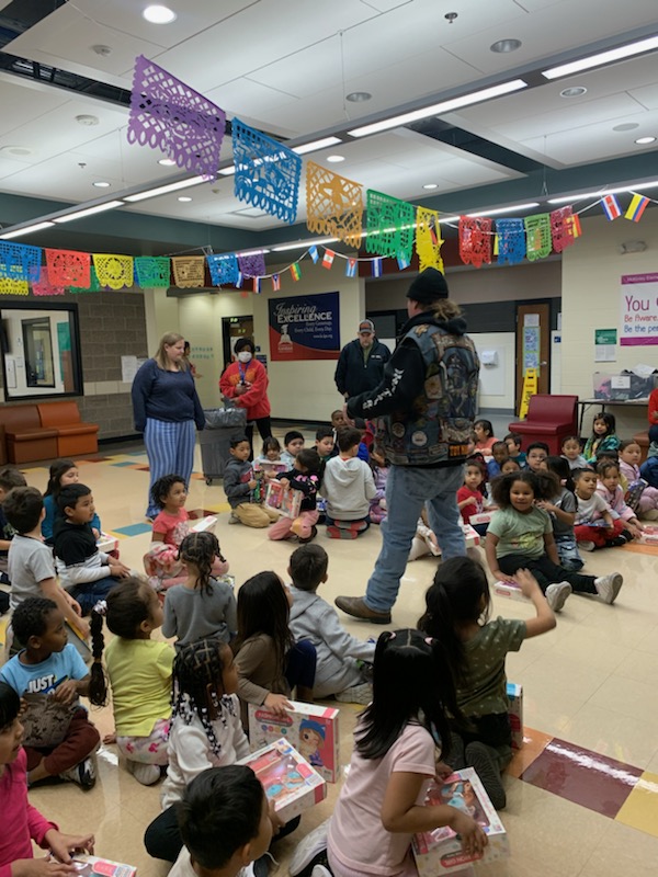 elementary_mc's tweet photo. Today Kindergarten and First Grade got a visit from Biker Mike! We are very thankful for people in our community who love and support our students! #McKinley #KCKPS #BikerMike https://t.co/tKLveUYxco