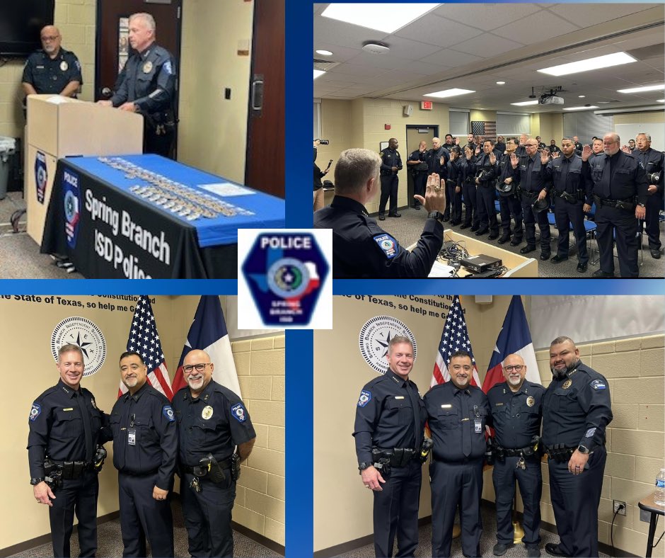 sbisdpd's tweet photo. Today Chief Baimbridge had the absolute honor of swearing in eleven new Officers and promoting eight Officers to Corporal. https://t.co/FwkKDDIm2M