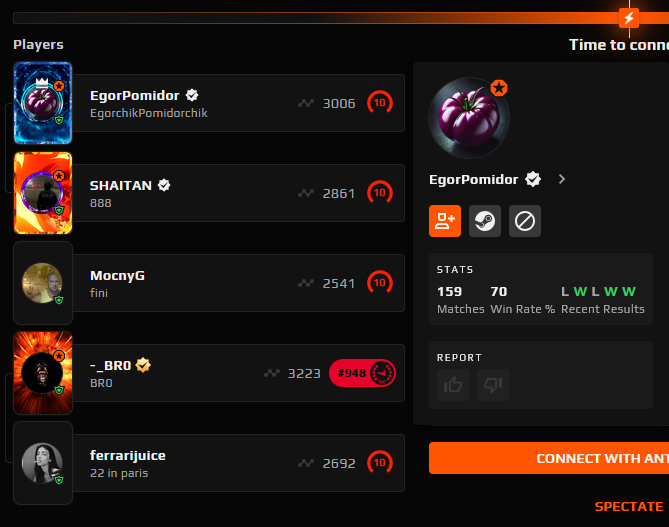AlexeisKazakov's tweet photo. Nice faceit 2.0 autodetect smurf XDDD
Hire me, i'll do better algorithm in 5min
@FACEITSupport https://t.co/HUwim7AG17
