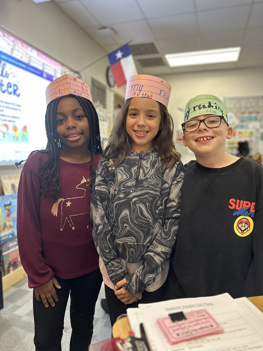 Celebrating with these kiddos today! Moving on from their character traits strategy group to author’s purpose!!  <a href="/VaughnElemFISD/">Vaughn Elementary</a>