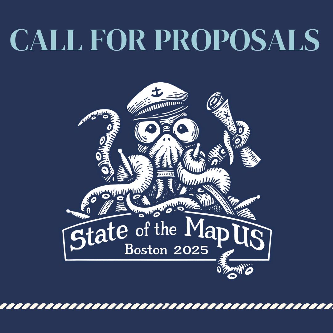 Chart the course with us at #SOTMUS 2025. Share your #OSM expertise at the conference. What ideas would you like to present? 

Get some ideas in this blog post🔗 openstreetmap.us/news/2024/11/s… 

Ready to submit? 🔗 bit.ly/SOTMUS2025CFP