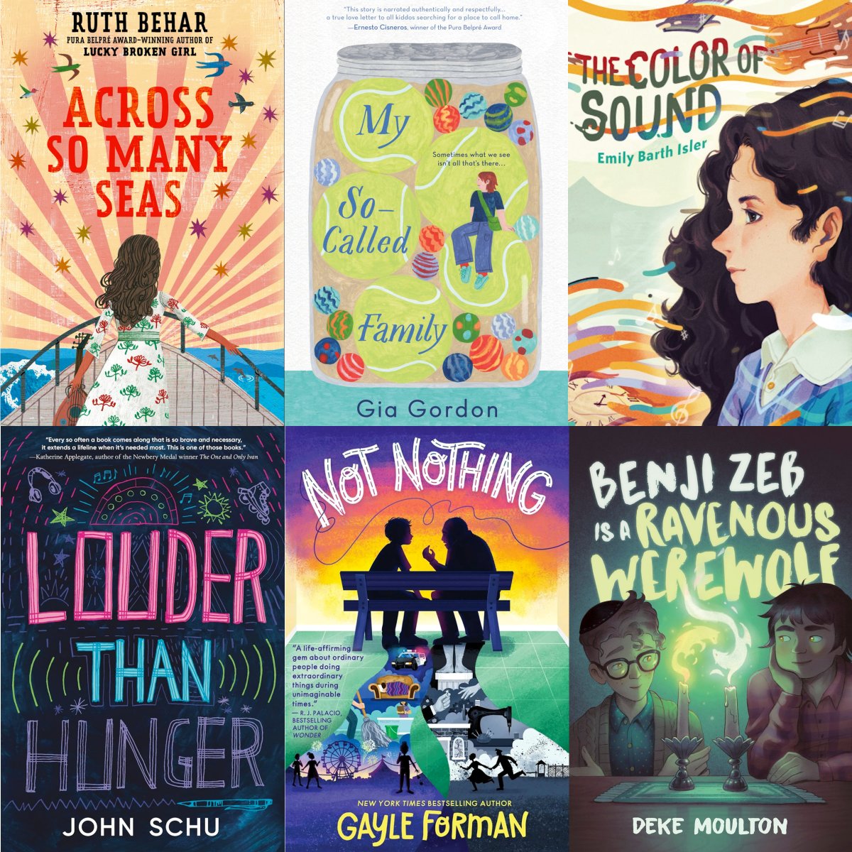 FedericoErebia | PEDRO&DANIEL (@federicoerebia) on Twitter photo I still have a significant TBR, so I may expand on this, but, these are some of my favorite 2024 MG novels that I hope will be recognized during awards season.
ACROSS SO MANY SEAS by <a href="/ruthbehar/">Ruth Behar</a>
MY SO-CALLED FAMILY by <a href="/GiaGordonWrites/">Gia Gordon</a>
THE COLOR OF SOUND by <a href="/EmilyBarthIsler/">Emily Barth Isler</a> I still have a significant TBR, so I may expand on this, but, these are some of my favorite 2024 MG novels that I hope will be recognized during awards season.
ACROSS SO MANY SEAS by <a href="/ruthbehar/">Ruth Behar</a>
MY SO-CALLED FAMILY by <a href="/GiaGordonWrites/">Gia Gordon</a>
THE COLOR OF SOUND by <a href="/EmilyBarthIsler/">Emily Barth Isler</a>