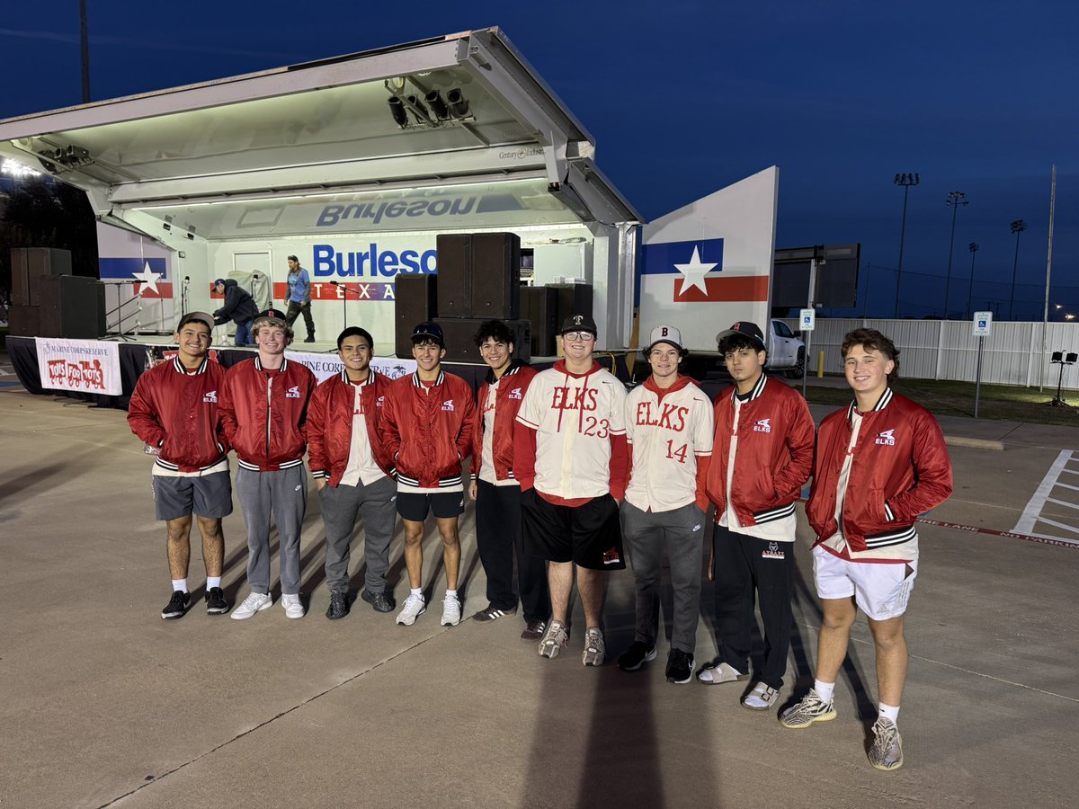 Elk baseball players ready to help out this year at BISD Toys for Tots.