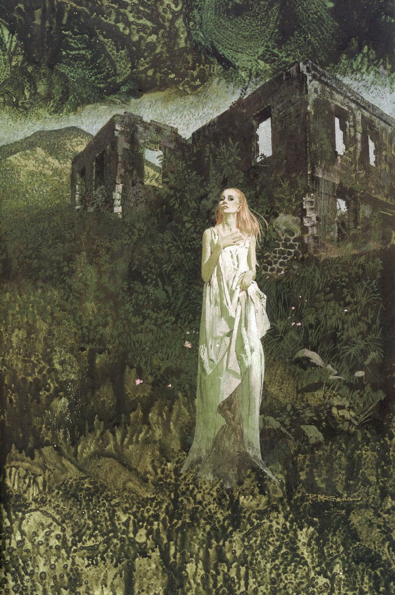 GuignolNoir's tweet photo. I'm in awe of the paintings used for the covers of Gothics in the 70s/early80s https://t.co/YlEv6LtmDI