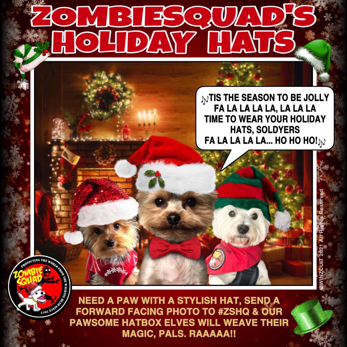 <a href="/Susansm70570449/">DaisyB65 ,missing all pals🌈🐾💕</a> <a href="/ZombieSquadHQ/">ZombieSquadHQ💖💚🧡💚🩵©</a> <a href="/RhondaHendee/">Gizmo & Rhonda #RIPPandora #ZSHQ</a> <a href="/TheCatMalice/">Malice & Mayhem🩵#RIPPandora #ZSHQ</a> <a href="/CancerDoggy/">Vinnie & Toby❤️ Jasper🌈 Hartson🌈</a> <a href="/HarrynPogue/">Rear Admirals Angels Pogue & Harry RIP frens OTRB</a> HoHoHo! *checks SantaPaws’ Good List &amp; waves magic wand* Now youz are ready to join the Holibobs celebrations, Mrs DAISY.🎀

Wez hope youz like your Christmas hat &amp; artwork, sweet pal. *hugs* 🐶🎀💕💖🎅🎄🎁 <a href="/ZombieSquadHQ/">ZombieSquadHQ💖💚🧡💚🩵©</a> #ZSHQ