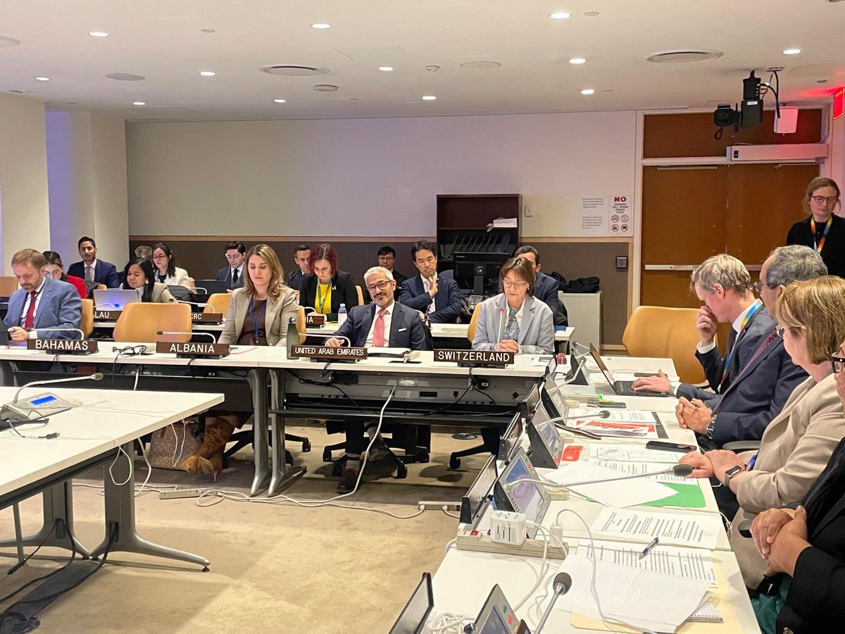 Group of Friends on Climate &amp; Security meeting |🇨🇭reflected on 2 years as #UNSC Informal Expert Group co-chair: 
▫️Institutionalized the IEG on Climate, Peace, and Security
▫️Advanced climate language in key UNSC resolutions
▫️Strengthened climate-security agenda through a visit