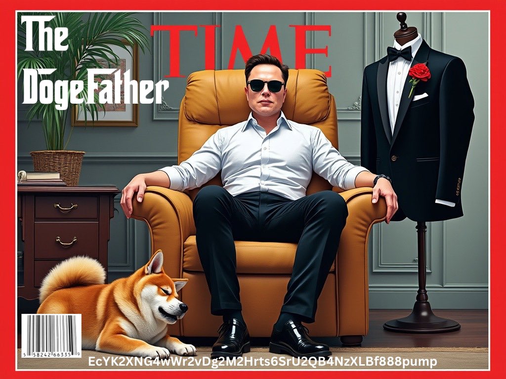 Jabz004's tweet photo. With Elon Musk taking the lead at “DEPARTMENT OF GOVERNMENT EFFICIENCY” @DOGE 

Inspired by his vision of the #DOGEFATHER 

We now call him the $DOGEFATHER 

We are a community that is building a culture to support the @DOGEFATHER__ 

Make sure you come check it out. 
Telegram Channel - https://t.co/Po8di0PWqW 
Website - https://t.co/pd1qp6SusG 
CA - EcYK2XNG4wWr2vDg2M2Hrts6SrU2QB4NzXLBf888pump