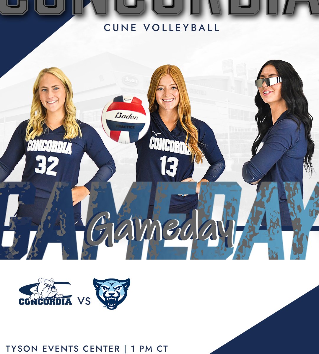 cunebulldogs's tweet photo. 🏐 NAIA NATIONAL POOL PLAY! 🏐

(4) @cunevolleyball vs (13) Mount Vernon Nazarene 

🕐 1 PM
📍 Tyson Events Center (Court 2)
📻 https://t.co/wLMZbOuiqY
📺 https://t.co/QwWIeawGWY
📊 https://t.co/gbvu7KTfmk
🎟️ https://t.co/64e0K5Pb1o https://t.co/kEOBgHGNIE