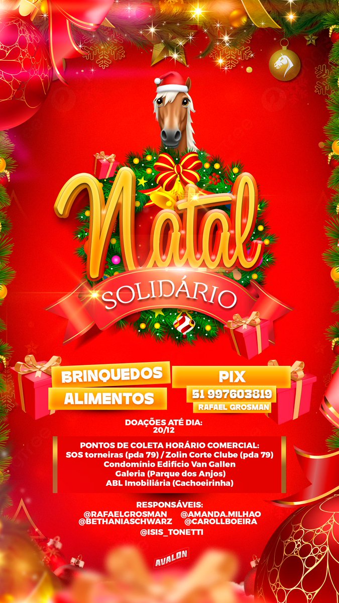 Vem com a gente nessa 🎄🥰🎅🐎
