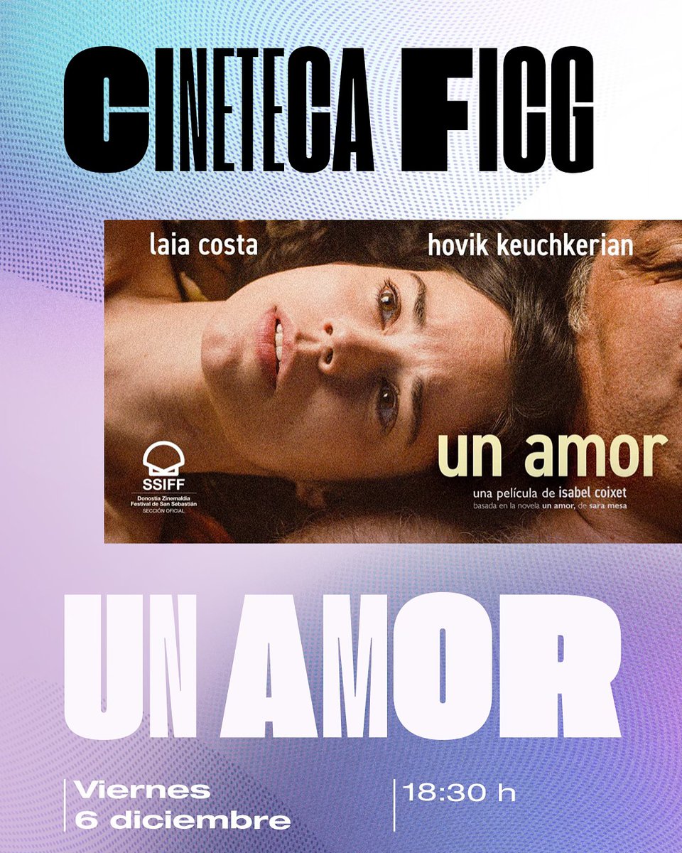 ¿Te gustaría disfrutar gratis de una película y una copa de vino? 🍷🎬

Por primera vez en Guadalajara se proyectará en la <a href="/CinetecaFicg/">Cineteca FICG</a>  la película "Un amor" de la reconocida directora Isabel Coixet, basada en la obra de Sara Mesa.

Al terminar, habrá un coloquio especial con