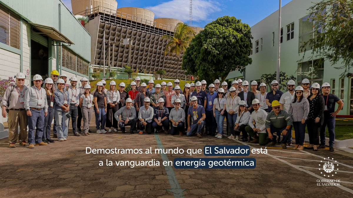 ¿Sabías que la energía que mueve al mundo también está bajo tus pies? 🌎⚡

Esta tarde, junto al Director General <a href="/daalvarezc/">Daniel Alvarez 🇸🇻</a>, 47 expertos en energía geotérmica de 15 nacionalidades que participan en GEOLAC 2024 visitaron la Central Geotérmica de <a href="/LaGeoSV/">LaGeo</a> en Ahuachapán, que