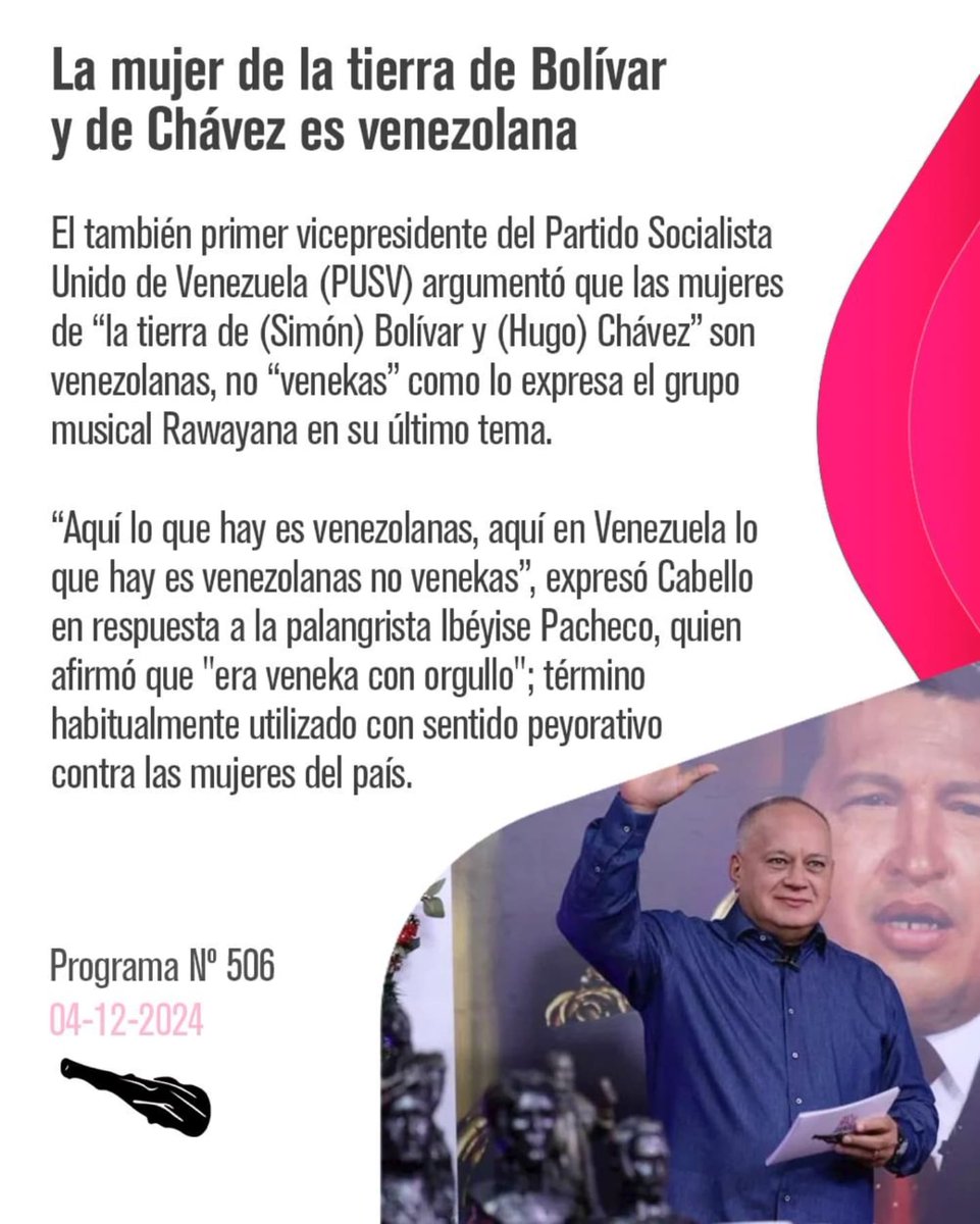 oficial_ven_'s tweet photo. #NavidadesAlegríaYPaz| Lo mejor de tu programa #ConElMazoDando aquí 👉🏾
@dcabellor
R: @ConElMazoDando
F: @ConElMazoDando
#ConElMazoDando #Diosdado #Venezuela #Mazo4F #Programa506 #Jueves
#JuntosPorLaVidaYLaPaz https://t.co/LSOgQGv2rp