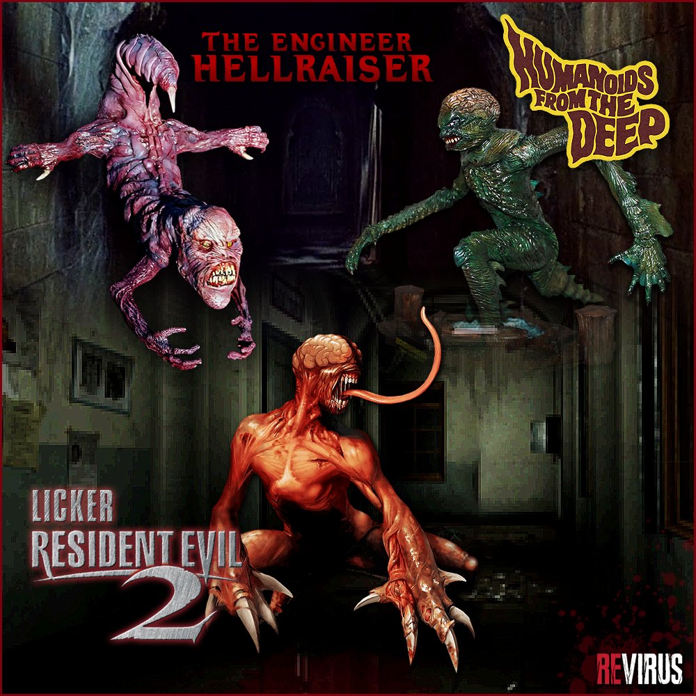 RE_Virus's tweet photo. Capcom ließ sich bei der Gestaltung einiger Resident Evil-Gegner, darunter der Licker, von Horrorfilmen der 1980er-Jahre wie Hellraiser (1987) und Das Grauen aus der Tiefe (Humanoids from the Deep, 1980) inspirieren.
#revfacts #residentevil #hellraiser #REBHFun https://t.co/6RPpmdsdJo