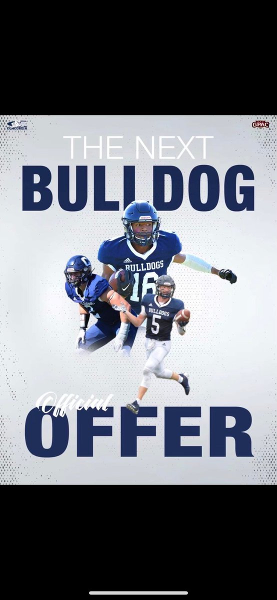 I am excited to announce that I have received an official offer from <a href="/CUNEFootball/">CUNE Football</a> <a href="/LauneTrent/">Trent Laune</a> <a href="/PatrickDaberkow/">Patrick Daberkow</a>