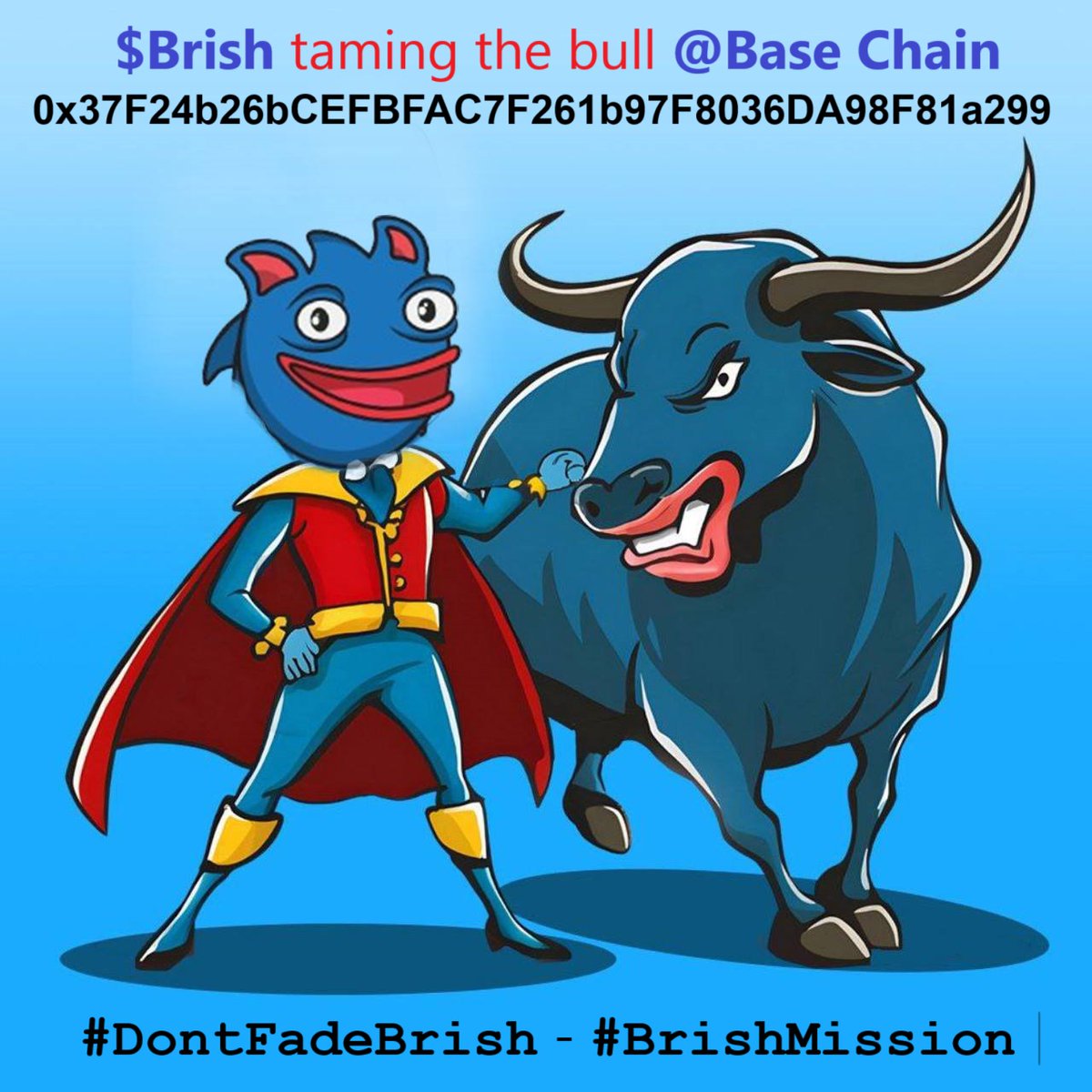 BrishonBase's tweet photo. $ETH looking good... even better w/ $Brish @base // Solid #BrishTeam bringing beloved #BasedBrett meme back to life

Take a look, #BrishMission is underway, destination $Brett reunion! #BrettsFishBrish 

Get your feet wet on #BaseChain river & enjoy #Web3 success w/ the best 

ca: $crash $bull #charts
0x37F24b26bCEFBFAC7F261b97F8036DA98F81a299