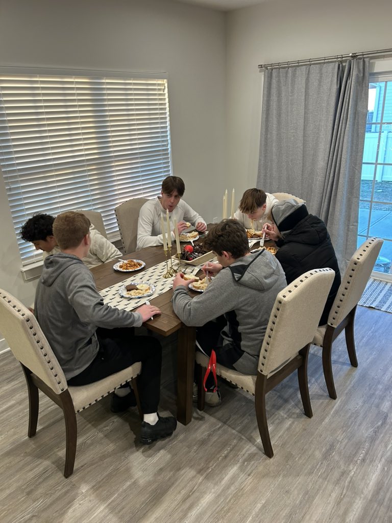 Thank you <a href="/BachmanColton/">Colton Bachman</a> and his fiancé Bayley for having the Varsity and JV teams over for a team meal and some team bonding. #WeArePiqua