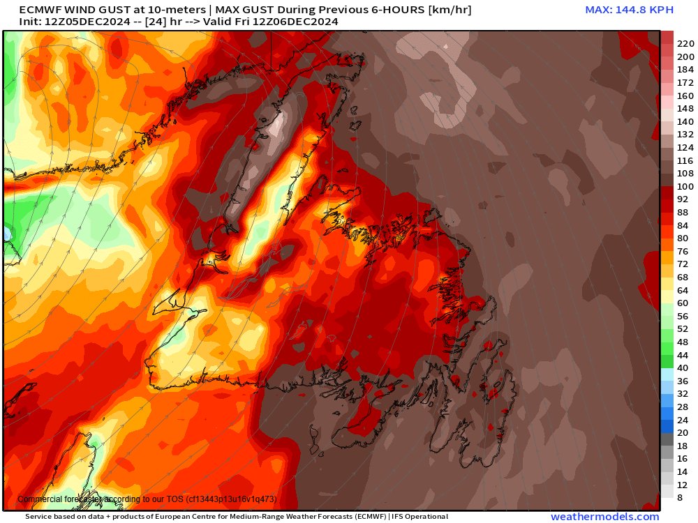 CHMRweather's tweet photo. A very large clipper system is going to bring a lot of rain and high winds beginning tonight into tomorrow, be prepared for potential power outages! 
Rainfall amounts between 20-40mm, Winds Gusting 110-130 km/h!! Bring in your stuff, or secure it tightly! 
@chmrmunradio @CHMRnews https://t.co/GFiqTDE6mt