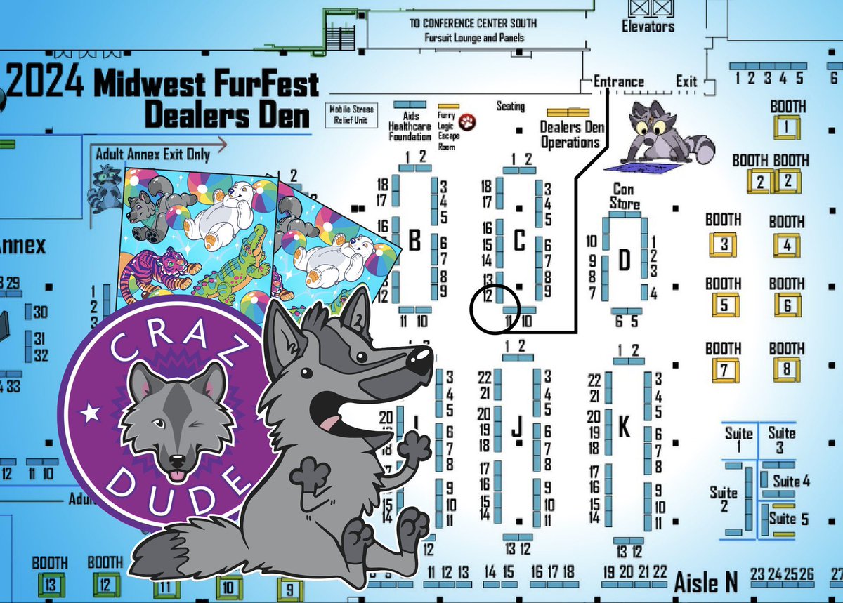 IT'S ALMOST BINGO TIME! ✨
ARE YA READY FOR SOME EXTRA SWAG WITH YER SHOPPING, KIDS? 🐟
((No heists necessary!))

See you sooooon 💜
#furfest2024