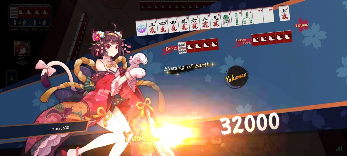 I feel like I hit the lottery! My jaw dropped to the floor when I saw the Tsumo button, I couldn't believe it! What a fun and crazy game mode, I truly feel like I've been blessed!
#MahjongSoul #LimitlessAsura