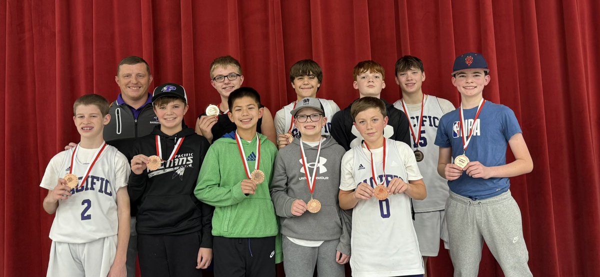 RiverbendBBB's tweet photo. 7th Grade boys came away with the Win in the Consolation Game of the St James Tournament. Good way to kick off the year. Lots of work still to do! Congrats boys! #RollTribe #Family https://t.co/EGnpvyExrj