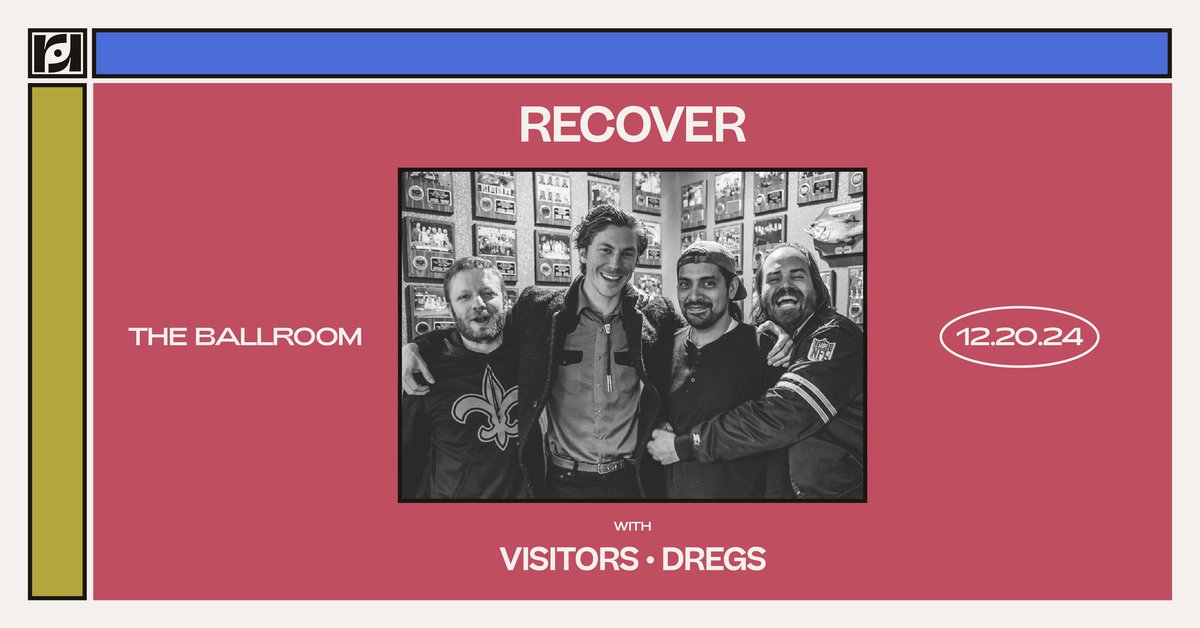 12.20.24 - Austin, TX <a href="/resoundpresents/">Resound Presents</a> Recover w/ Dregs &amp; Visitors @ The Ballroom
Tix: wl.seetickets.us/event/recover/…