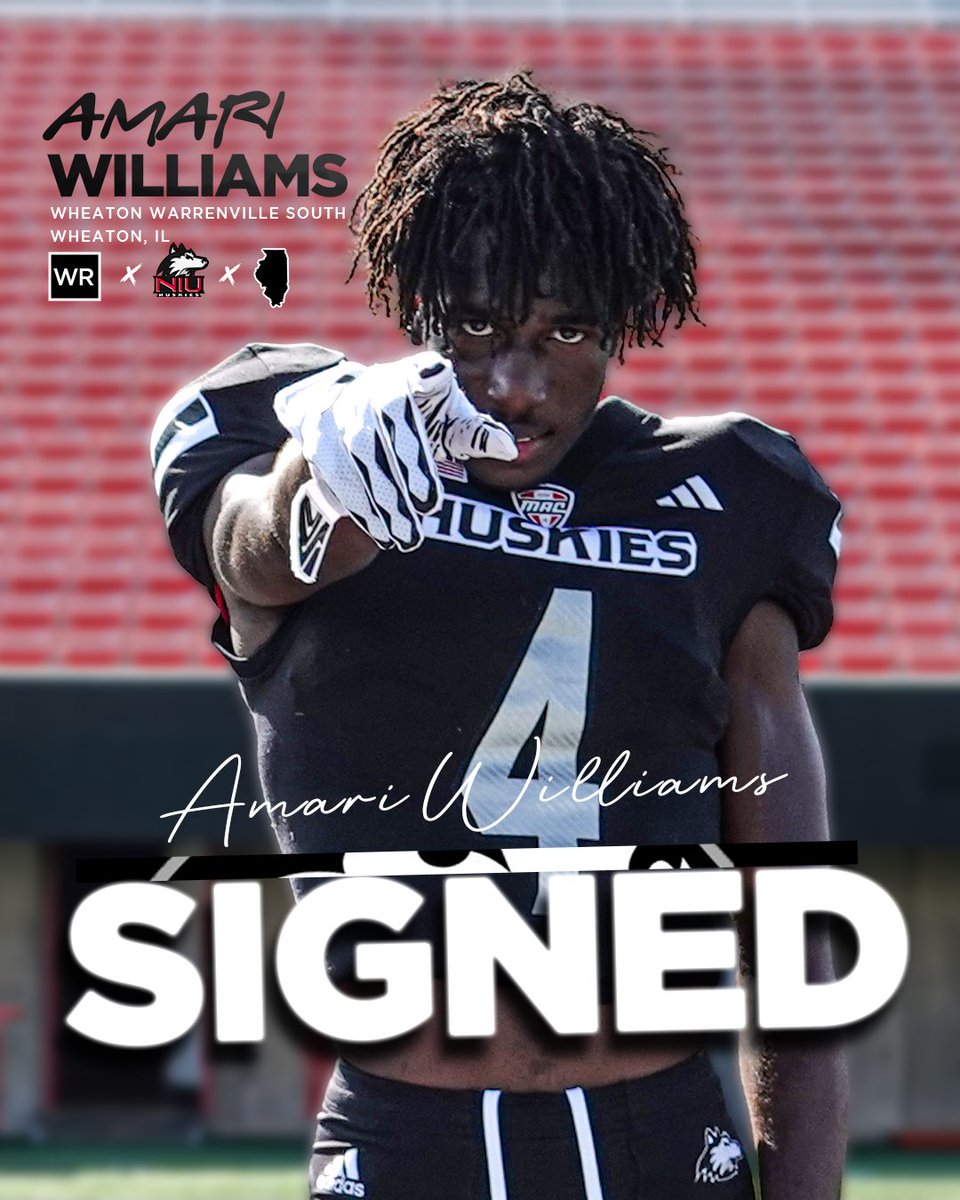 NEW HUSKIE ALERT🚨✍🏼 NSD2️⃣5️⃣

We’ve got ourselves a new big time playmaker from right down the road!! <a href="/Amari_Williams4/">Amari Williams</a> is coming from Wheaton Warrenville South HS‼️

#HU2KIE5 | #TheHardWay 🤘🏽🐾