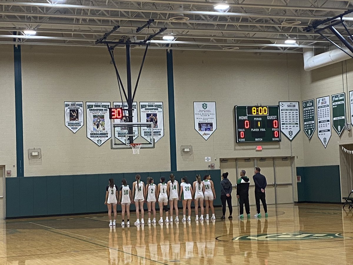 Home opener for Girls Varsity BBall. Let’s go Sabres!!