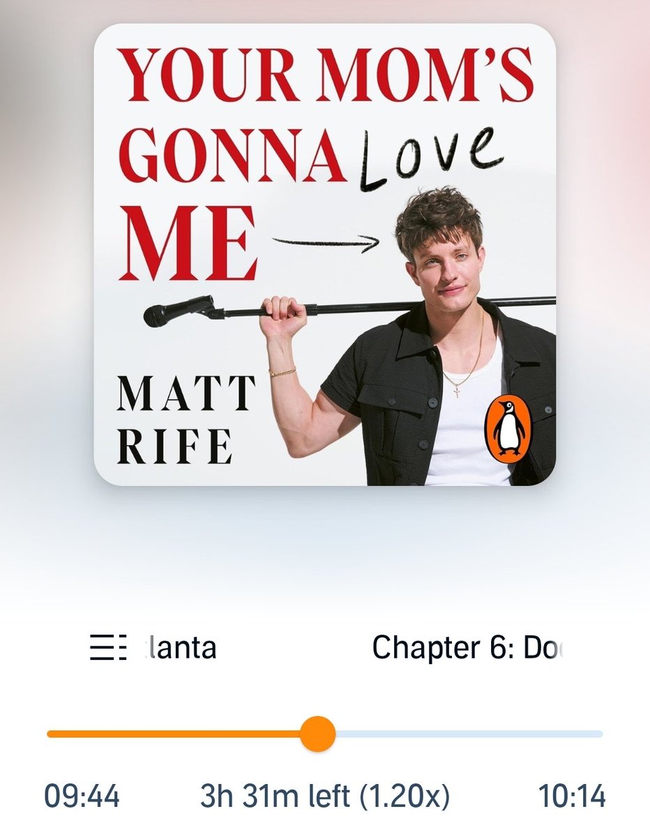 Today I've had <a href="/mattrife/">Matt Rife</a> in my kitchen. I've had Matt Rife in my van. I've had Matt Rife in my bedroom
. 
.
.
.
.
.
.
.
.
.
.
I've had Matt Rife in my ears all day! Don't you just love audio books 🤣
It's just I'm getting through it too quickly. Gonna have to ration it  #mattrife