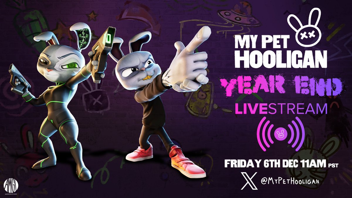 mypethooligan's tweet photo. We are moving the studio livestream to X

Friday 6th December at 11AM PST! 

Lock in! 🐦💦