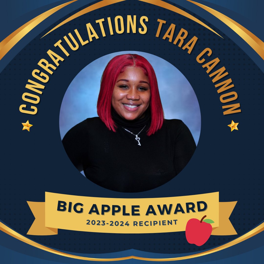🌟A heartfelt congratulations to Tara Cannon, on winning the 2024 Big Apple Award! 🍎on.nyc.gov/41fJDWo
Your dedication to student growth &amp; innovative teaching methods have set you apart! #BigAppleAward #ThankATeacherNYC