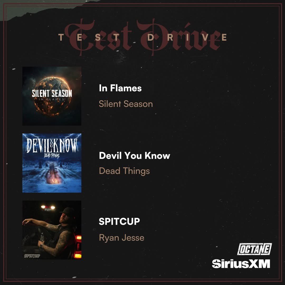 silentseason's tweet photo. Did everyone hear ‘In Flames’ on @SiriusXMOctane’s Test Drive? Comment on SXM Octane’s socials and tell them that you want to hear more of ‘In Flames’!!!! 🤘🏼  #silentseason #silentseasonarmy #inflames #siriusxmoctane #sxmoctane #octane #earthprogram #virginmusic #newrelease #xm https://t.co/EUJEtff7qC