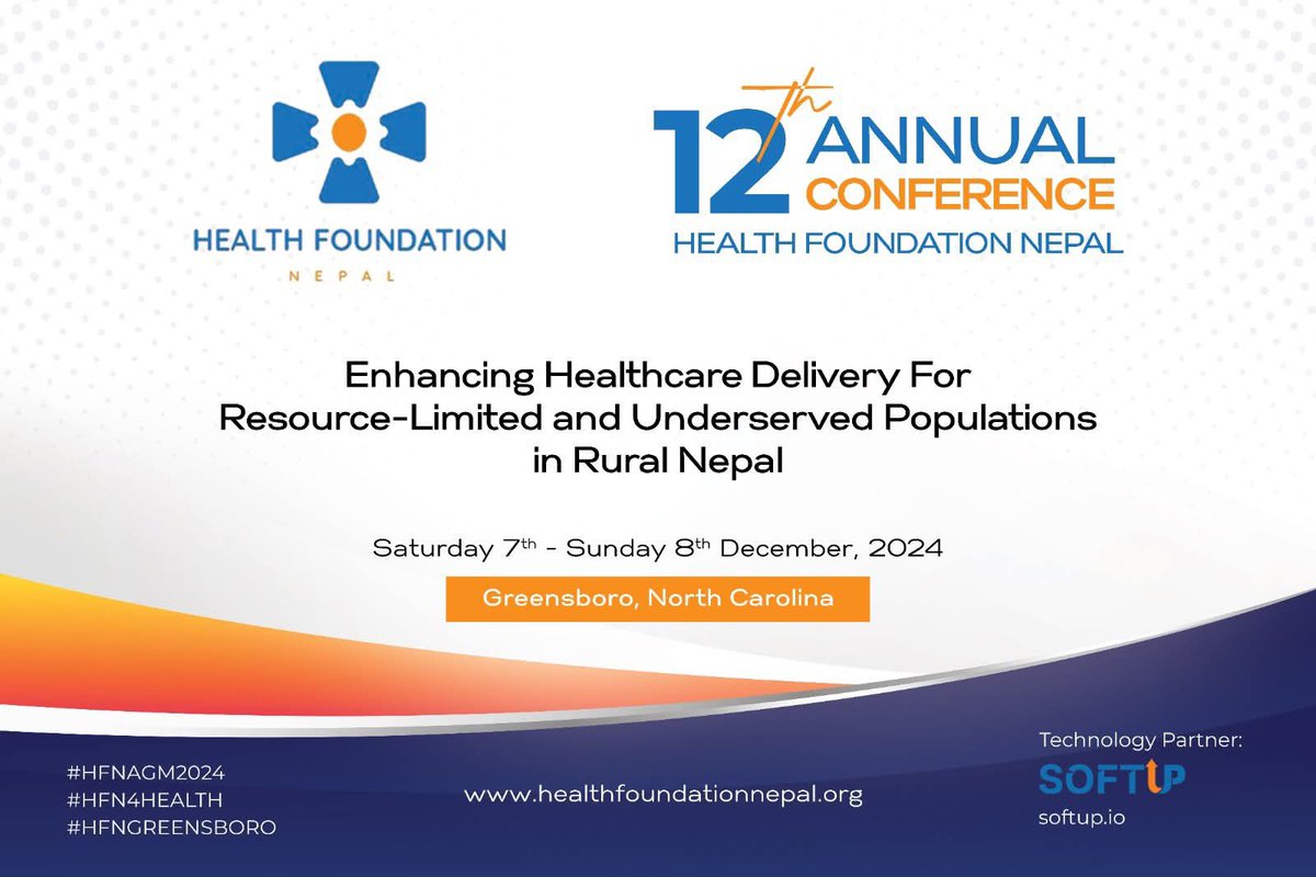 HFNepal's tweet photo. Dear friends and families in North Carolina, let us meet to support Health Foundation Nepal’s initiatives this weekend. #HFNAGM2024, #HFN4HEALTH, #HFNGREENSBORO https://t.co/eVcjl42iTv
