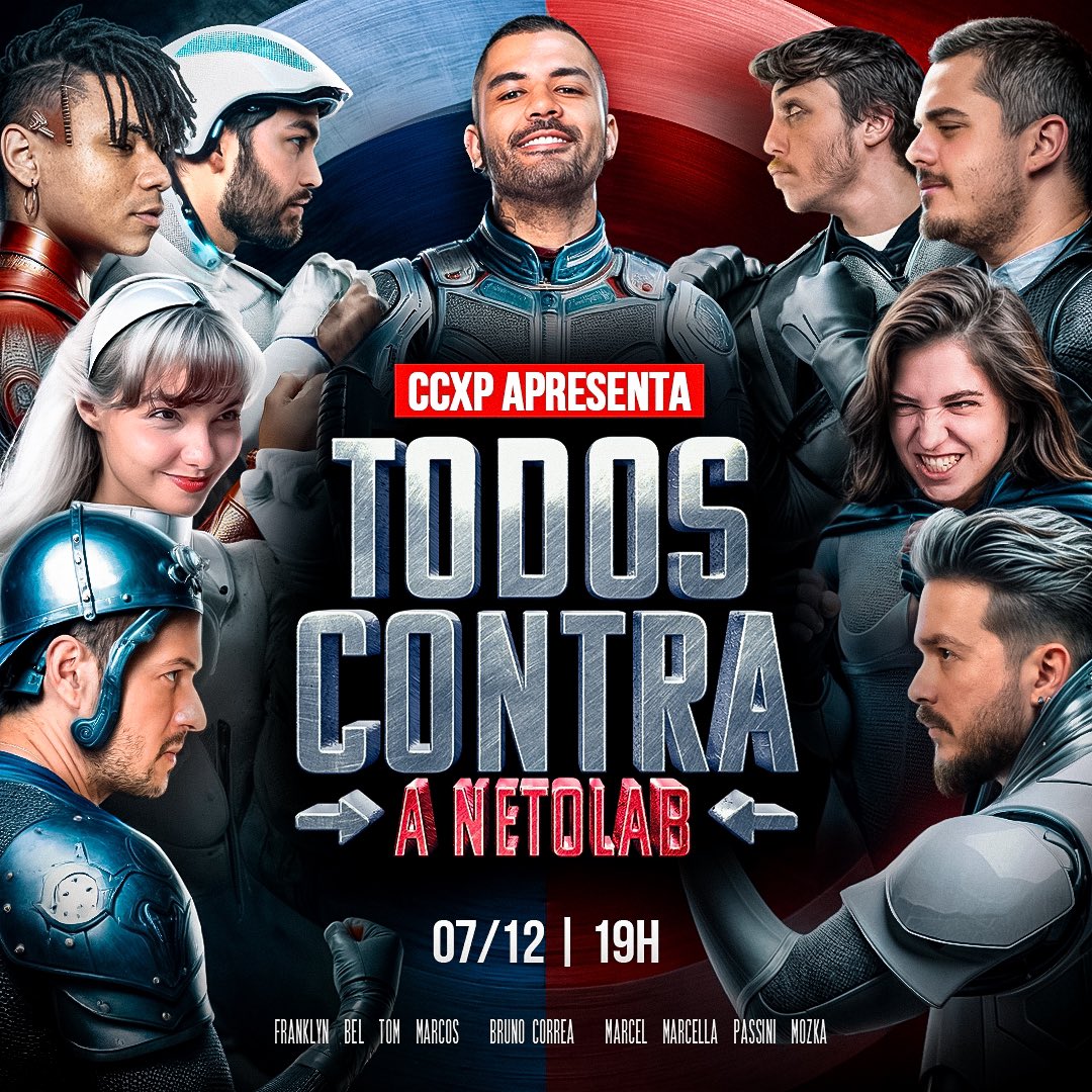 netolaboficial's tweet photo. É REAL 🗣️ Tá chegando finalmente a CCXP, o nosso primeiro evento grande com vocês! Quem vai? https://t.co/Tk1LIgtsU6
