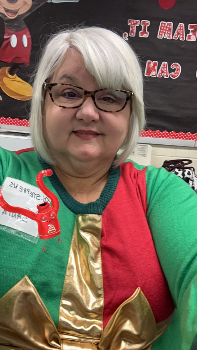 StephensES_AISD's tweet photo. Day 2 -May your holidays be ugly and bright! Check out our ugly holiday sweaters.@Arcos1968 @BenjaminVoss_ @maty_orozco @drgoffney https://t.co/DFwBtAu2At